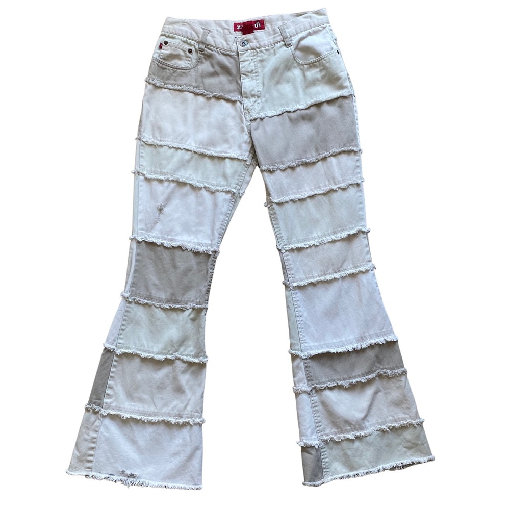Zana Di y2k patchwork flare pants